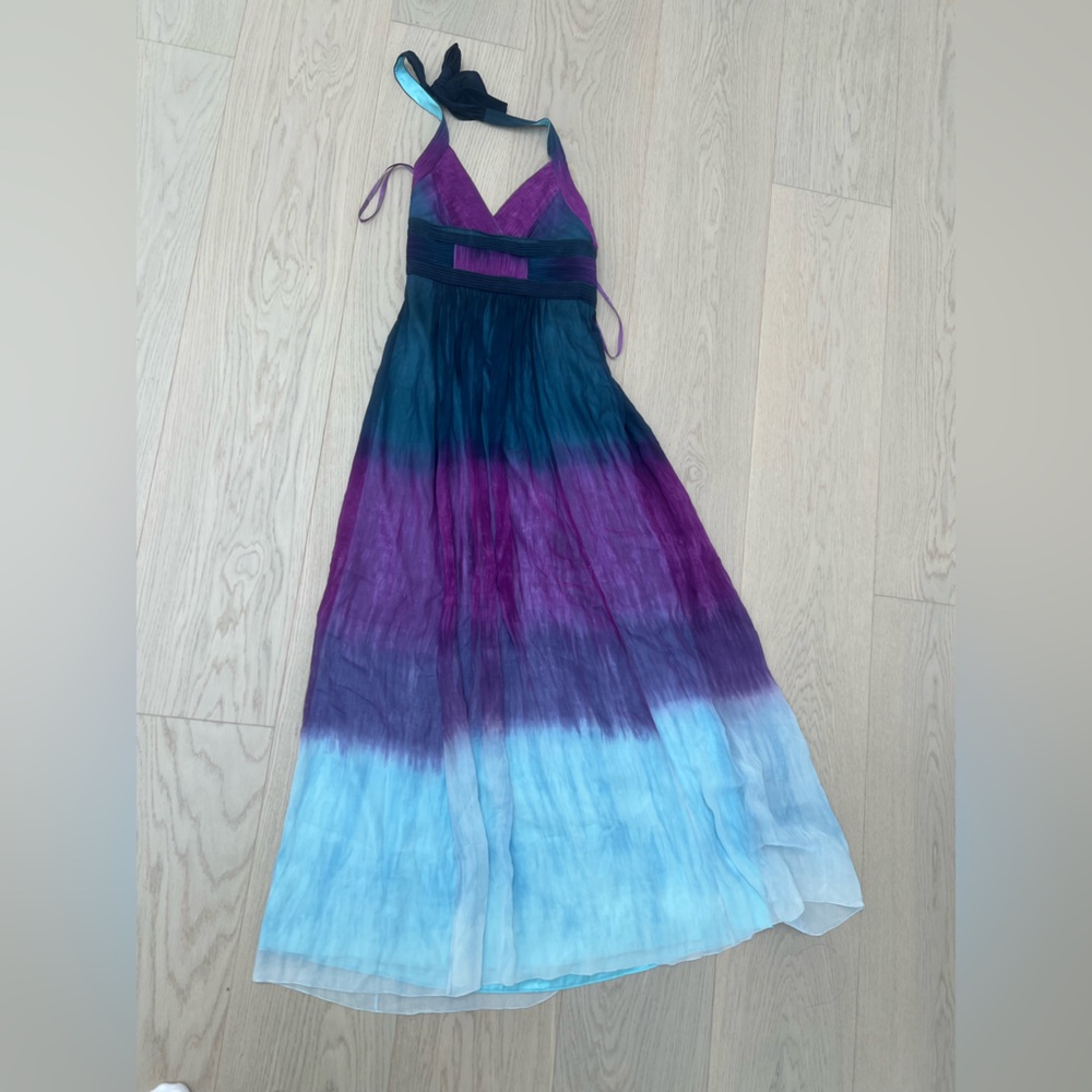 BCBGMaxAzria Blue and Purple Dress